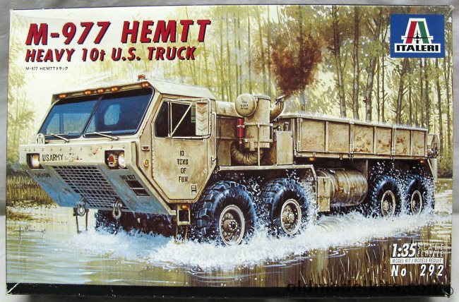 Italeri 1/35 M-977 Hemtt - 10 Ton Oshkosh Truck, 292 plastic model kit